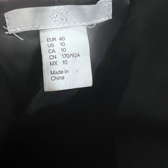 H&M black and white cutout sheath dress size 10 - Picture 9 of 10